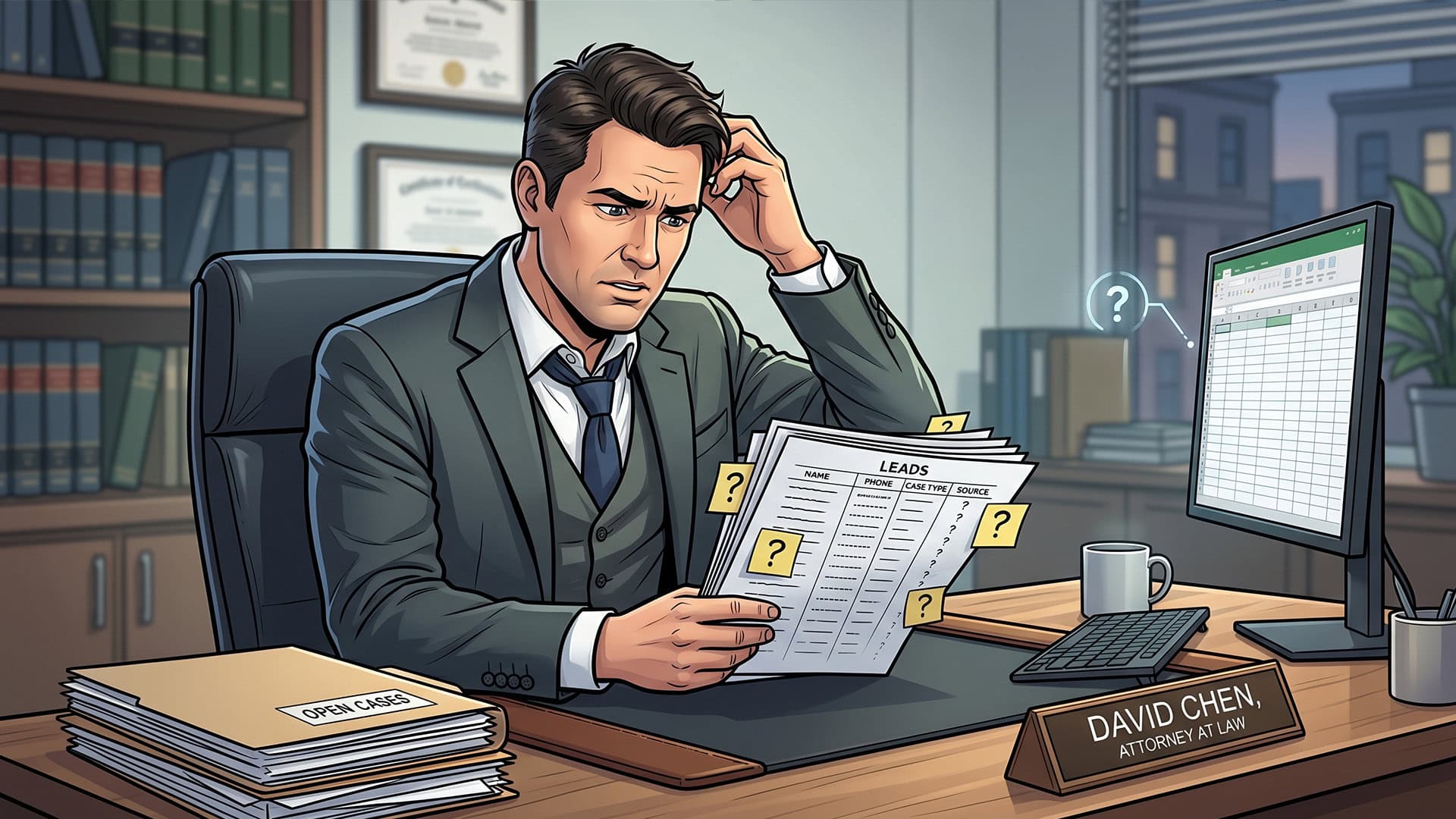 A personal injury lawyer trying to figure out his lead tracking